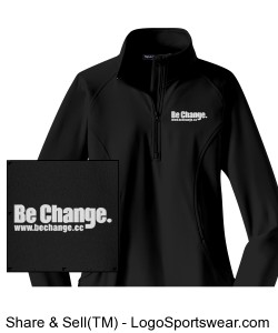 Be Change Ladies Sport-Wick® Stretch 1/2-Zip Pullover Design Zoom